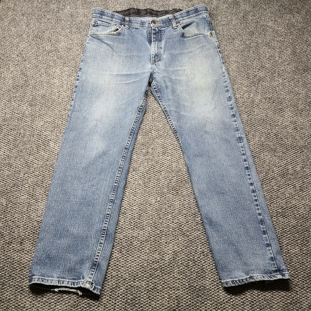 Wrangler Jeans Men's 34x29 Distressed Work Pants Workwear